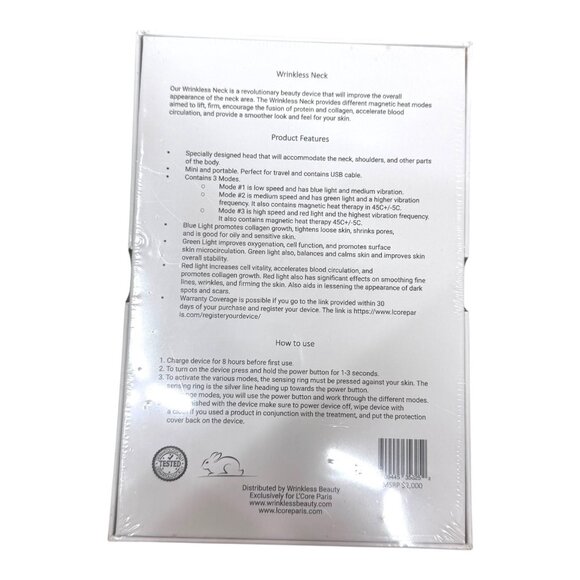 Sealed L'core Wrinkless Neck Innovating Clinical Beauty Black Edition MSRP $2000 - Picture 4 of 4